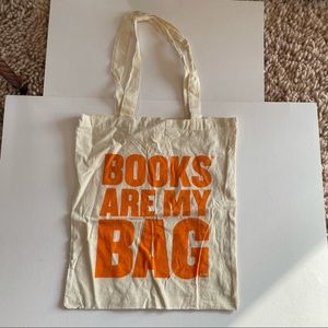 Light Canvas Bag, 'Books Are My Bag'